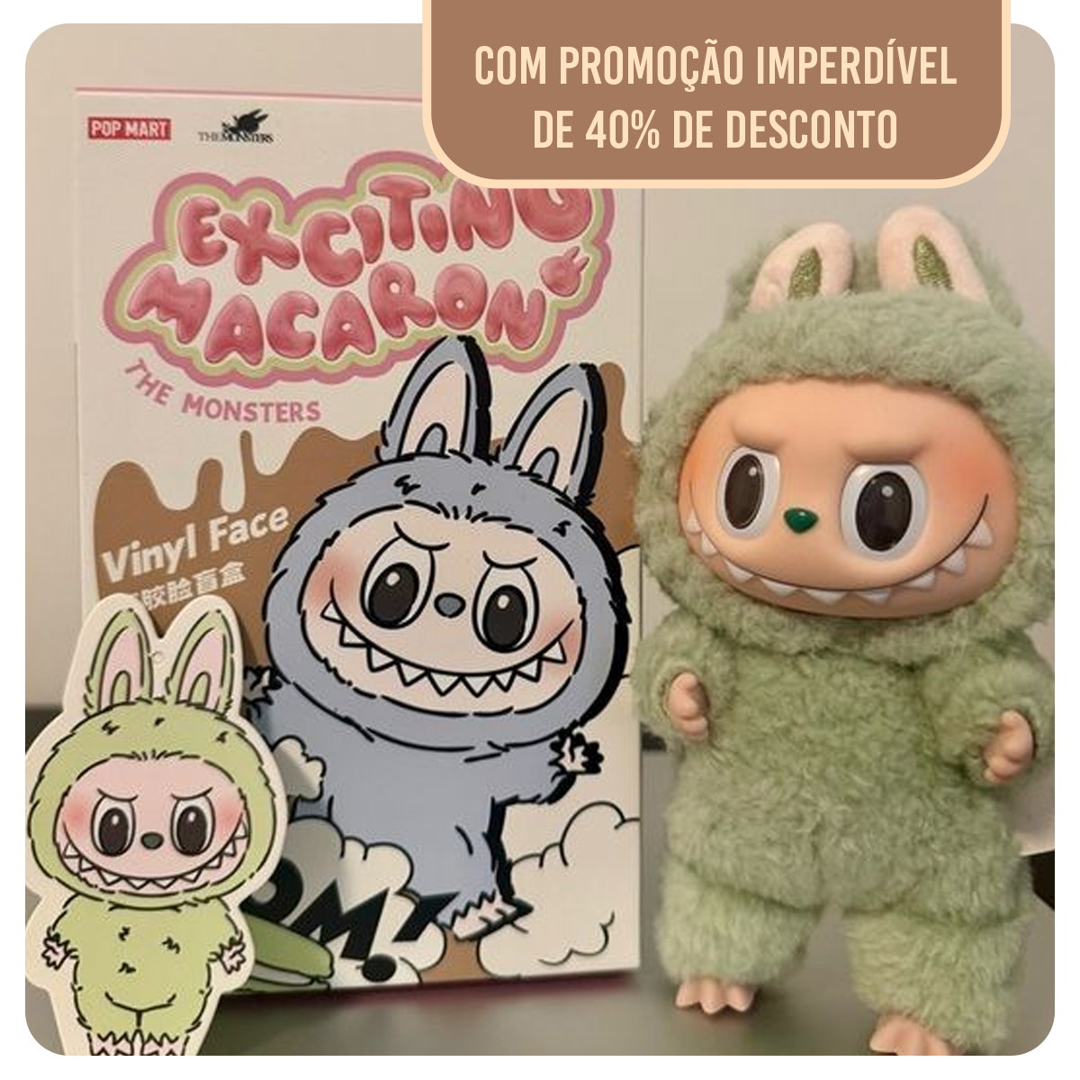 LABUBU | Coleção Exciting Macarron| 40% de Desconto!